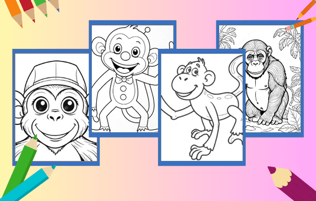 Affe Ausmalbilder