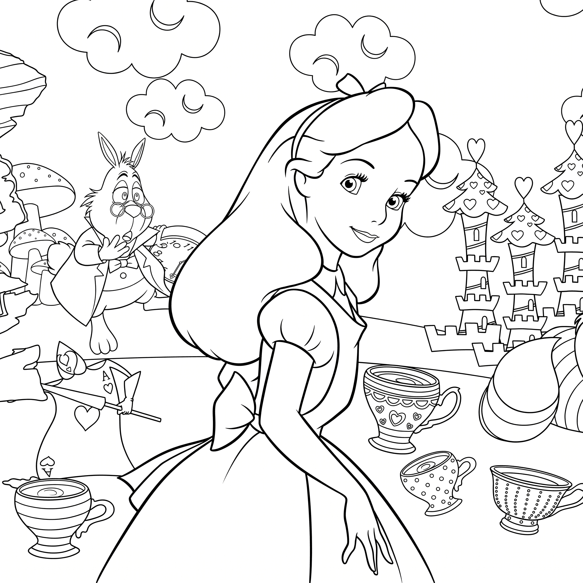 Alice Ausmalbild