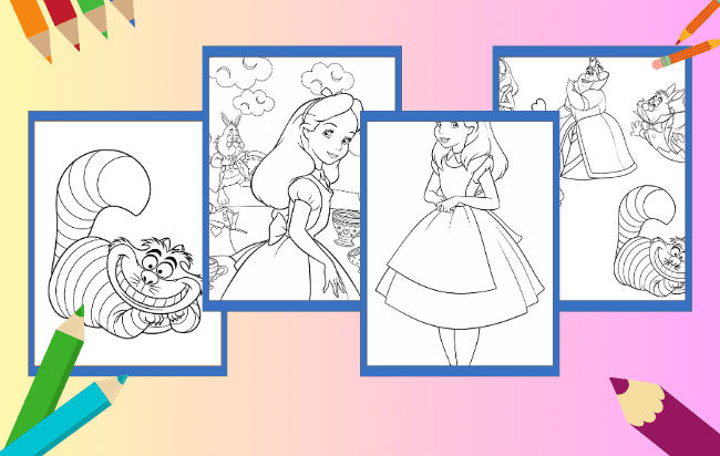 Alice im Wunderland Ausmalbilder