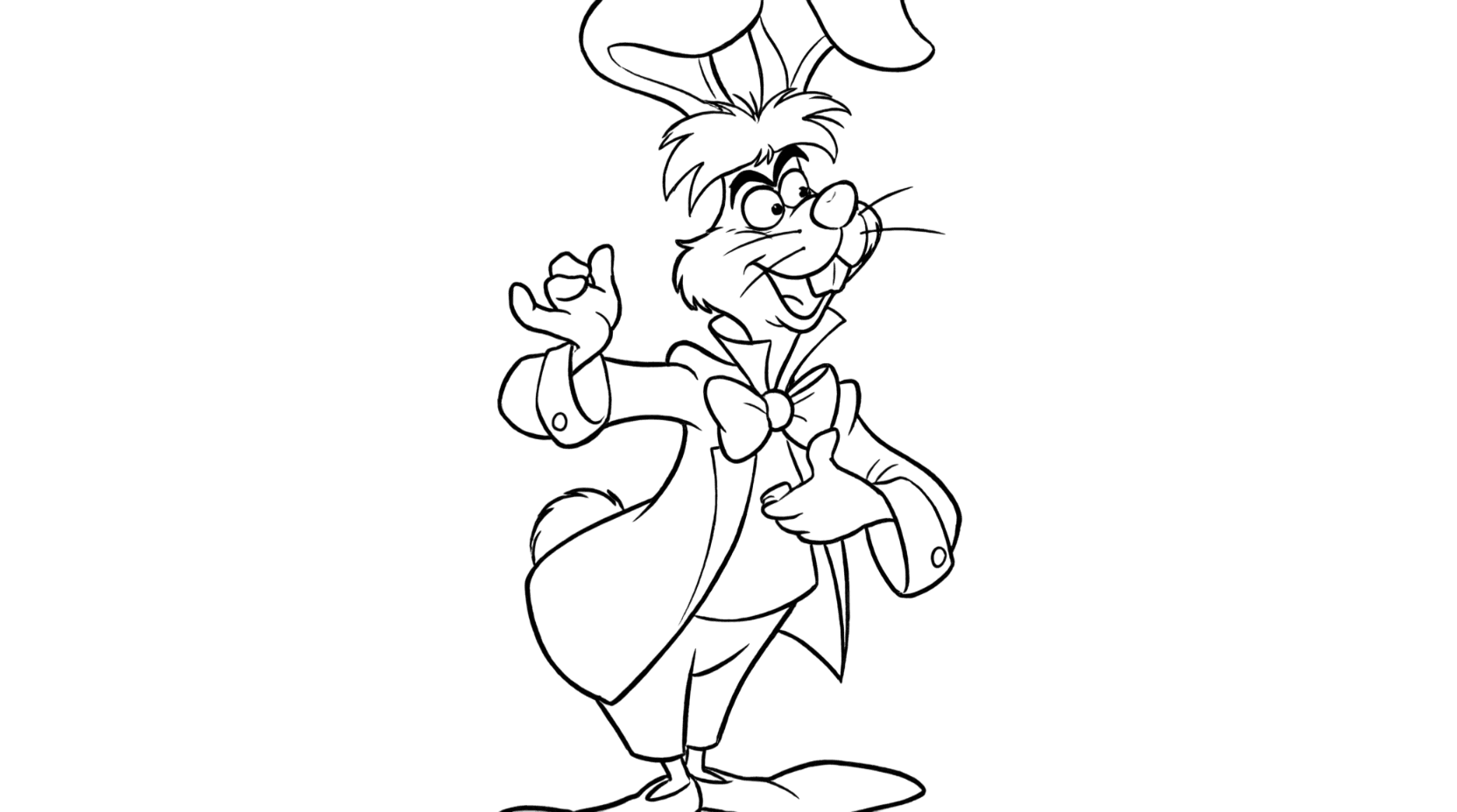 Märzhase Ausmalbild