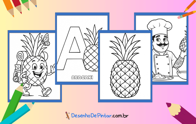 Ananas Ausmalbilder