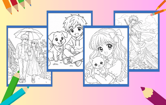 Anime Ausmalbilder