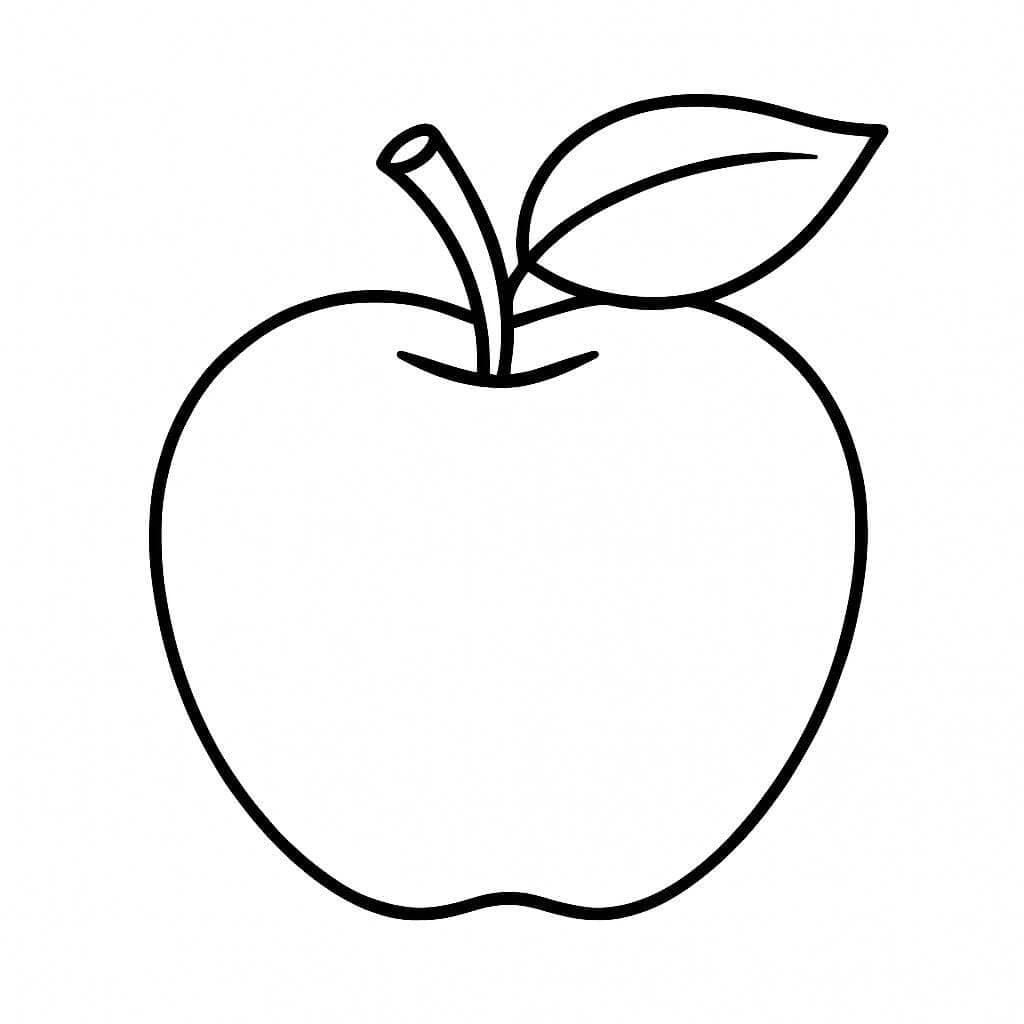 Apfel Ausmalbild