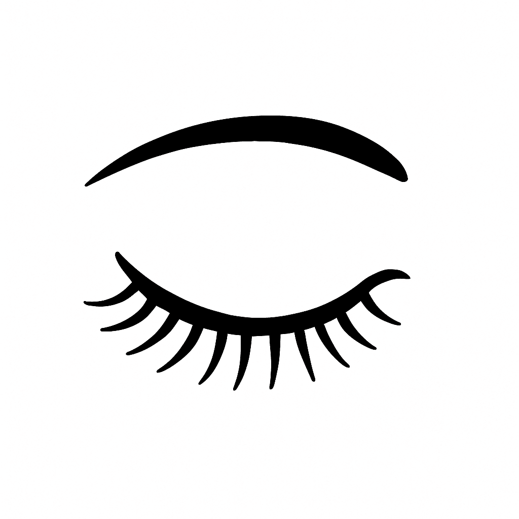 Geschlossenes Auge Ausmalbild