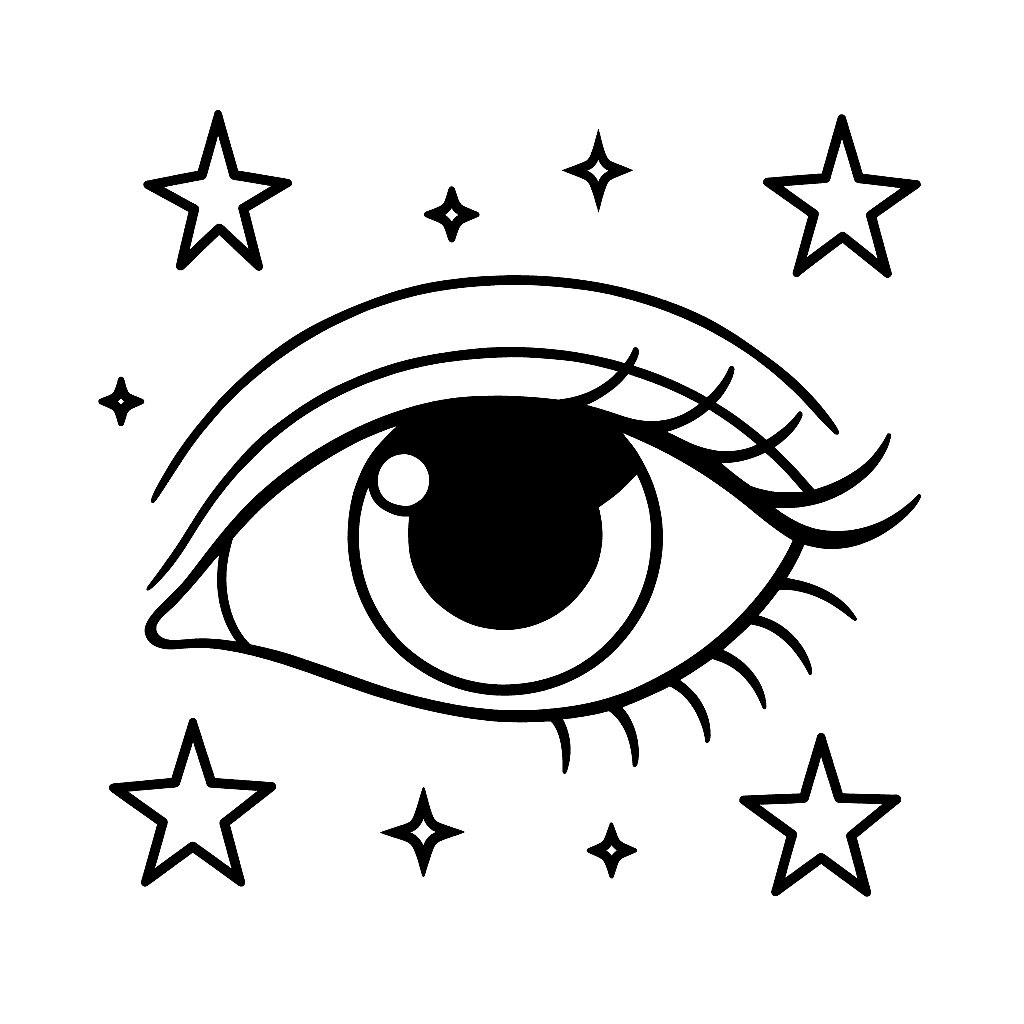 Sternen Auge Ausmalbild