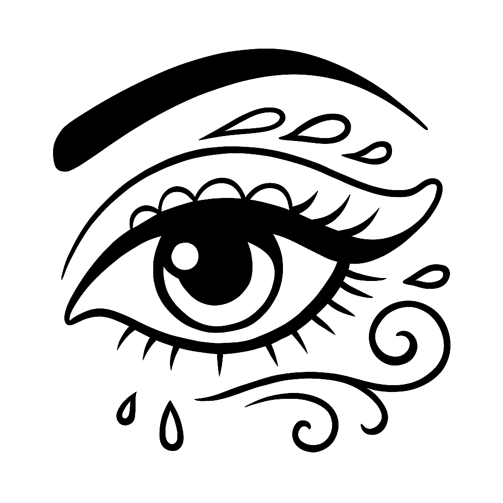 Verziertes Auge Ausmalbild