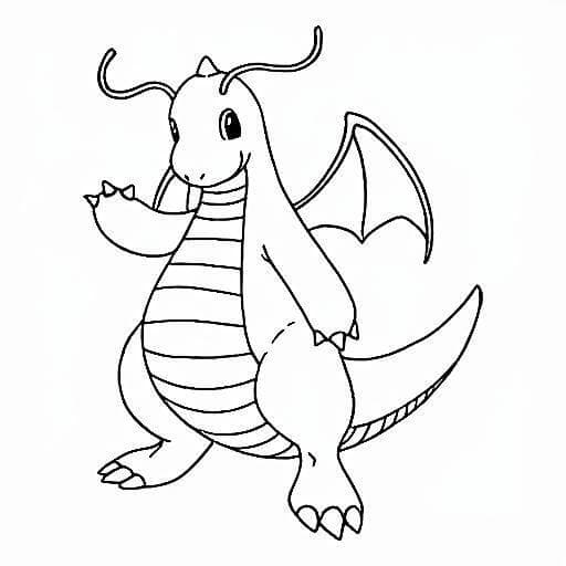 Dragoran zum Ausmalen