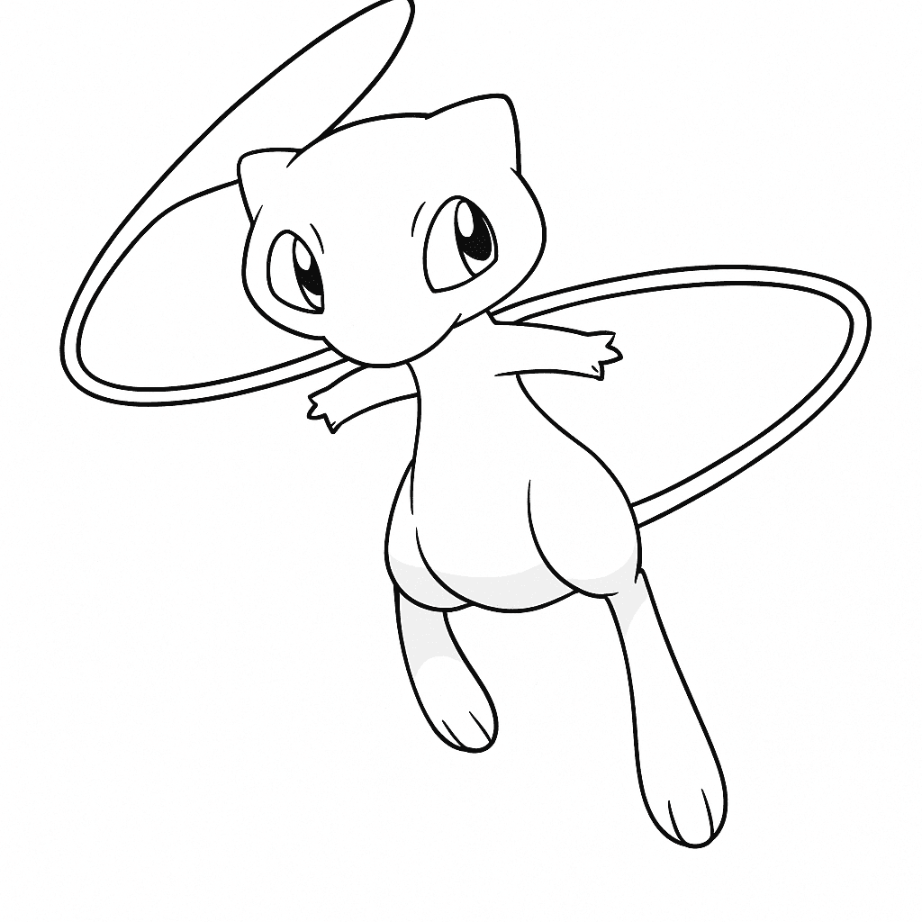 Mew zum Ausmalen