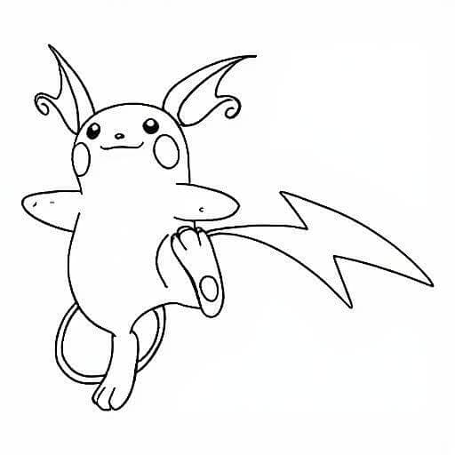 Raichu zum Ausmalen