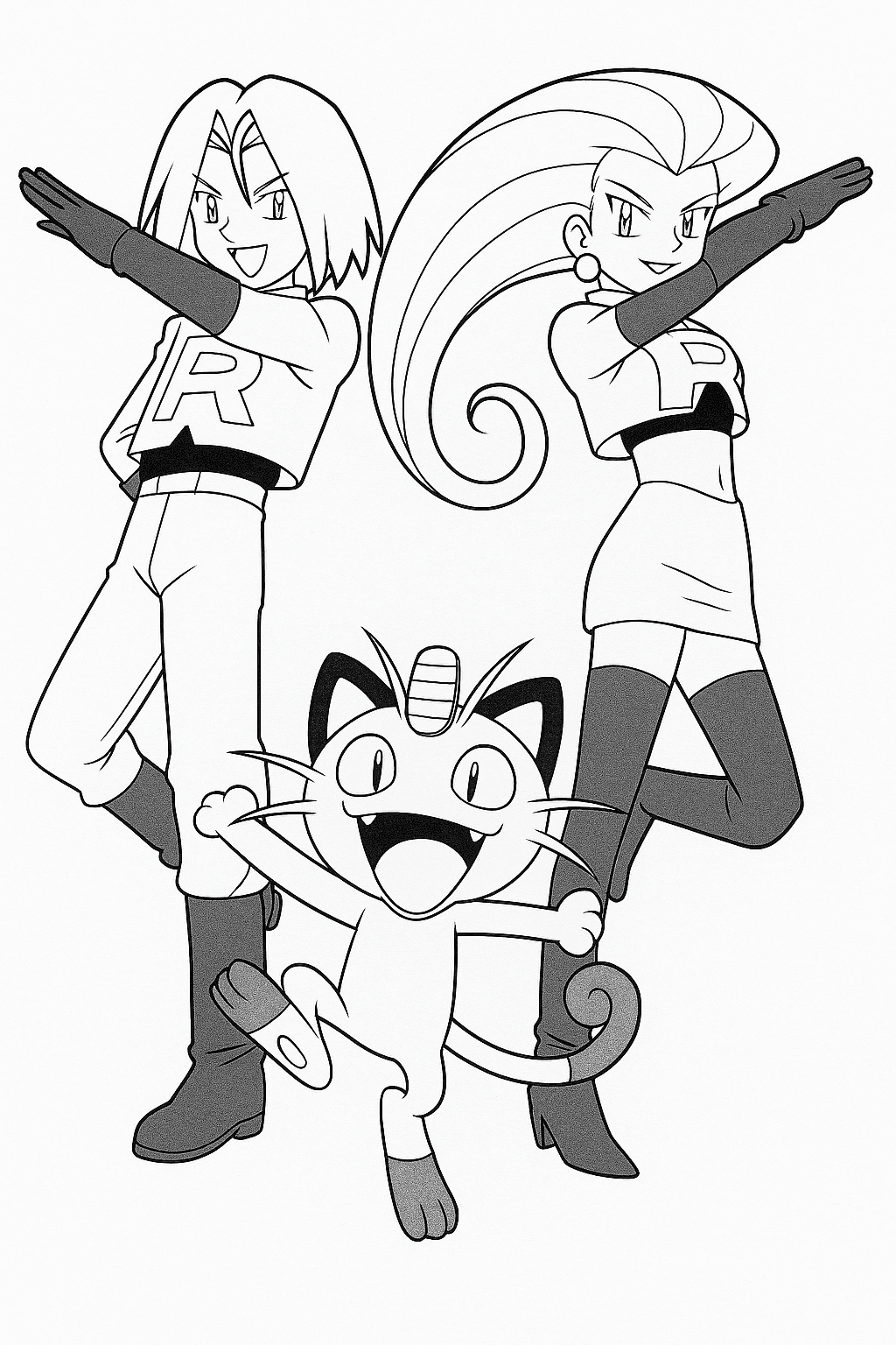 Team Rocket zum Ausmalen