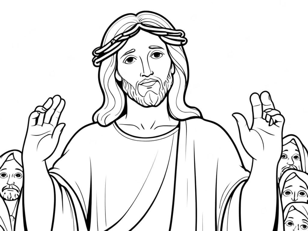 Jesus Ausmalbild