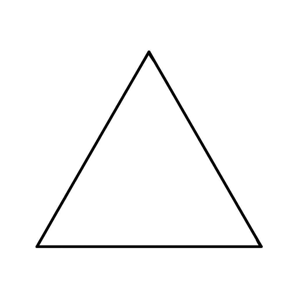 Einfaches Dreieck Ausmalbild