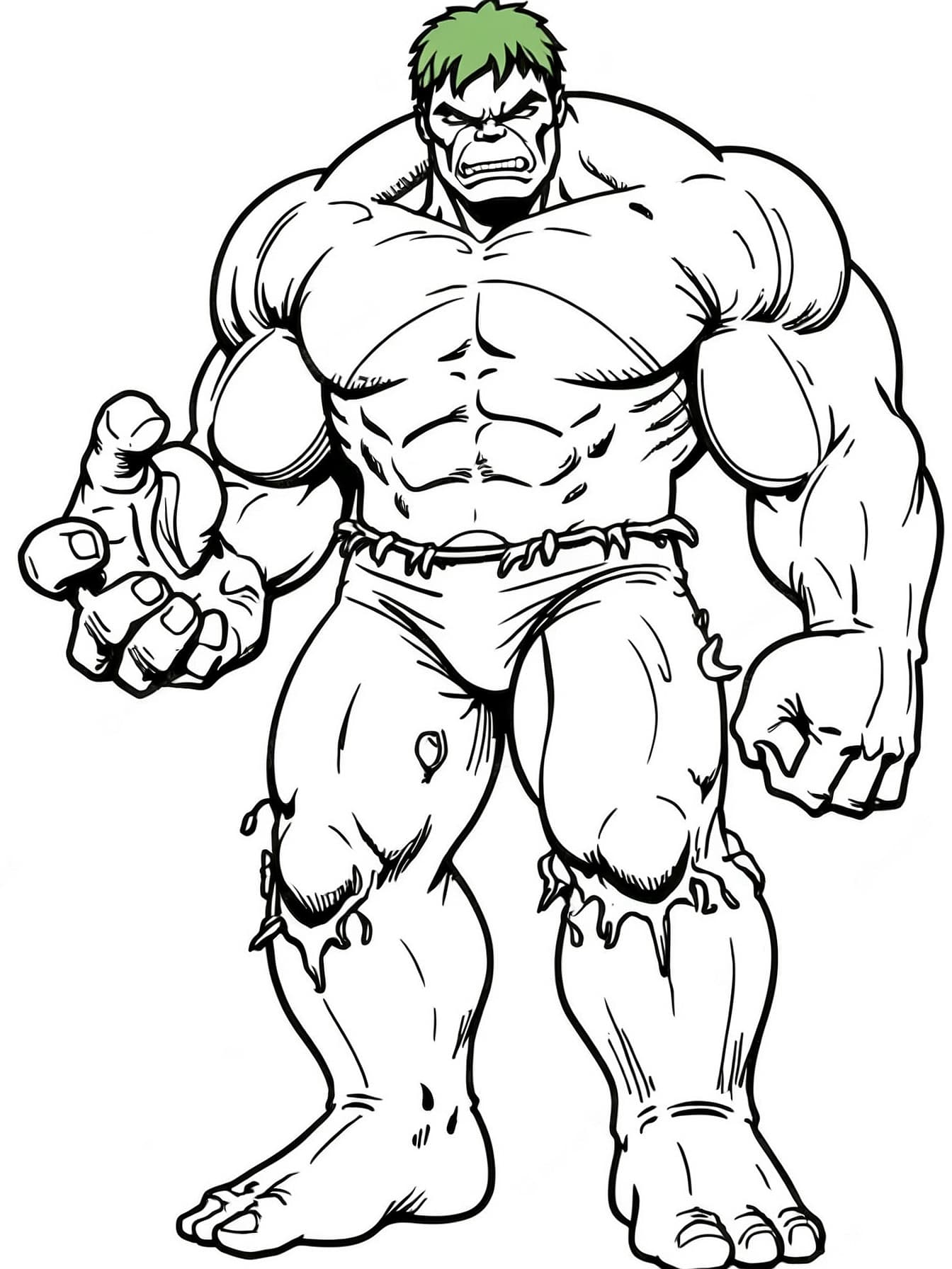 Hulk Ausmalbild