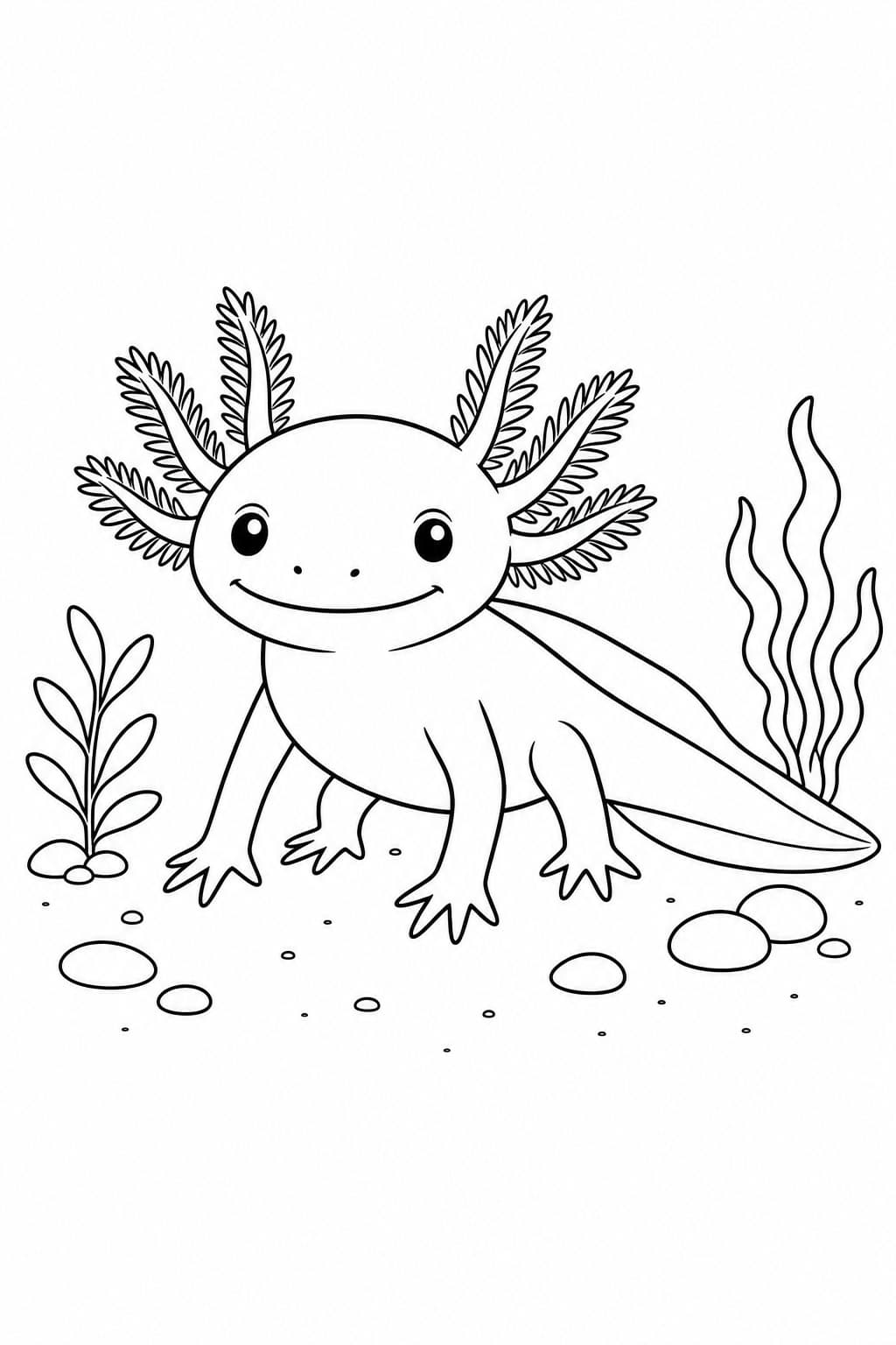 Axolotl Ausmalbild