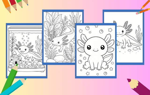 Axolotl Ausmalbilder