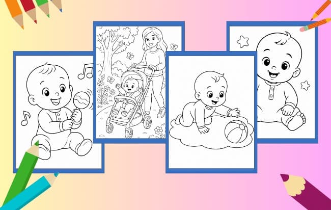 Babys Ausmalbilder