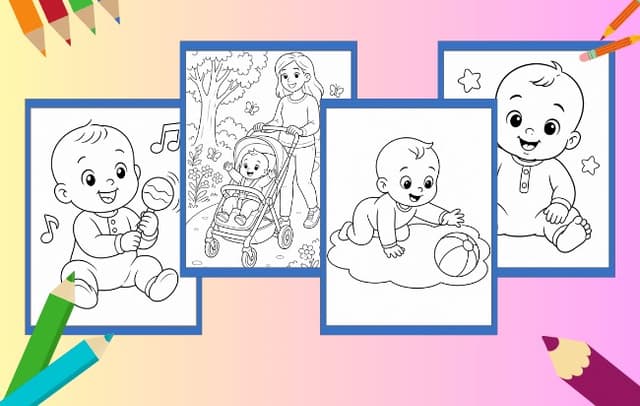 Babys Ausmalbilder
