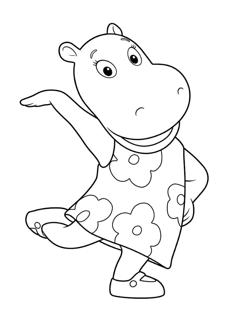 Tasha Backyardigans Ausmalbild
