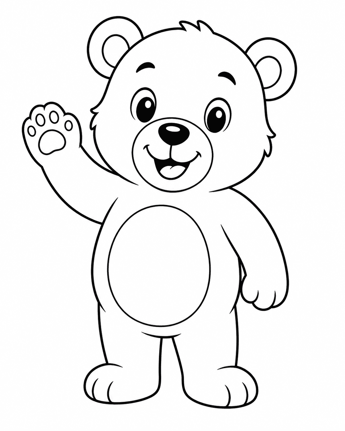 Bär Ausmalbild