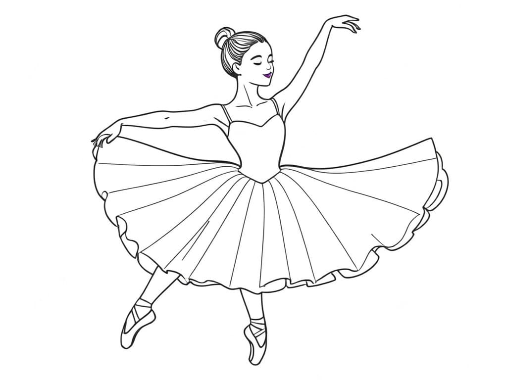 Ballerina Ausmalbild