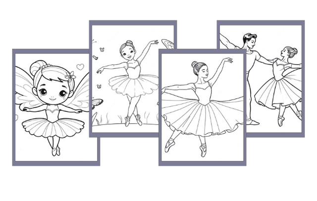 Ballerina Ausmalbilder