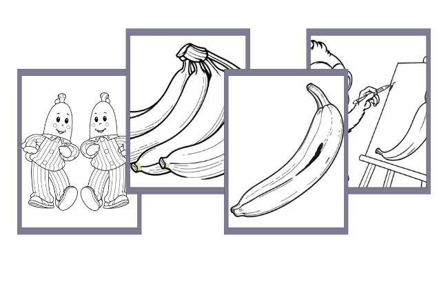 Banane Ausmalbilder