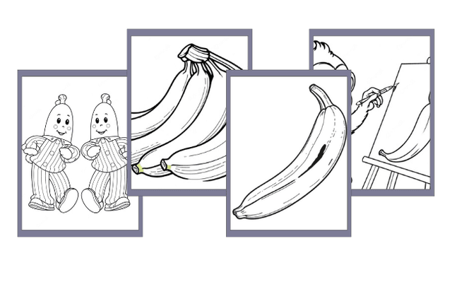 Banane Ausmalbilder