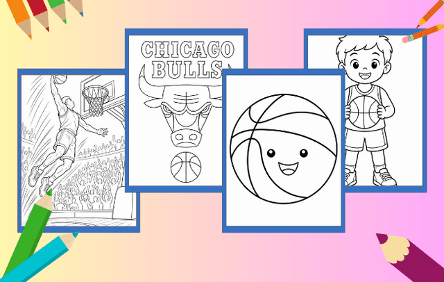 Basketball Ausmalbilder