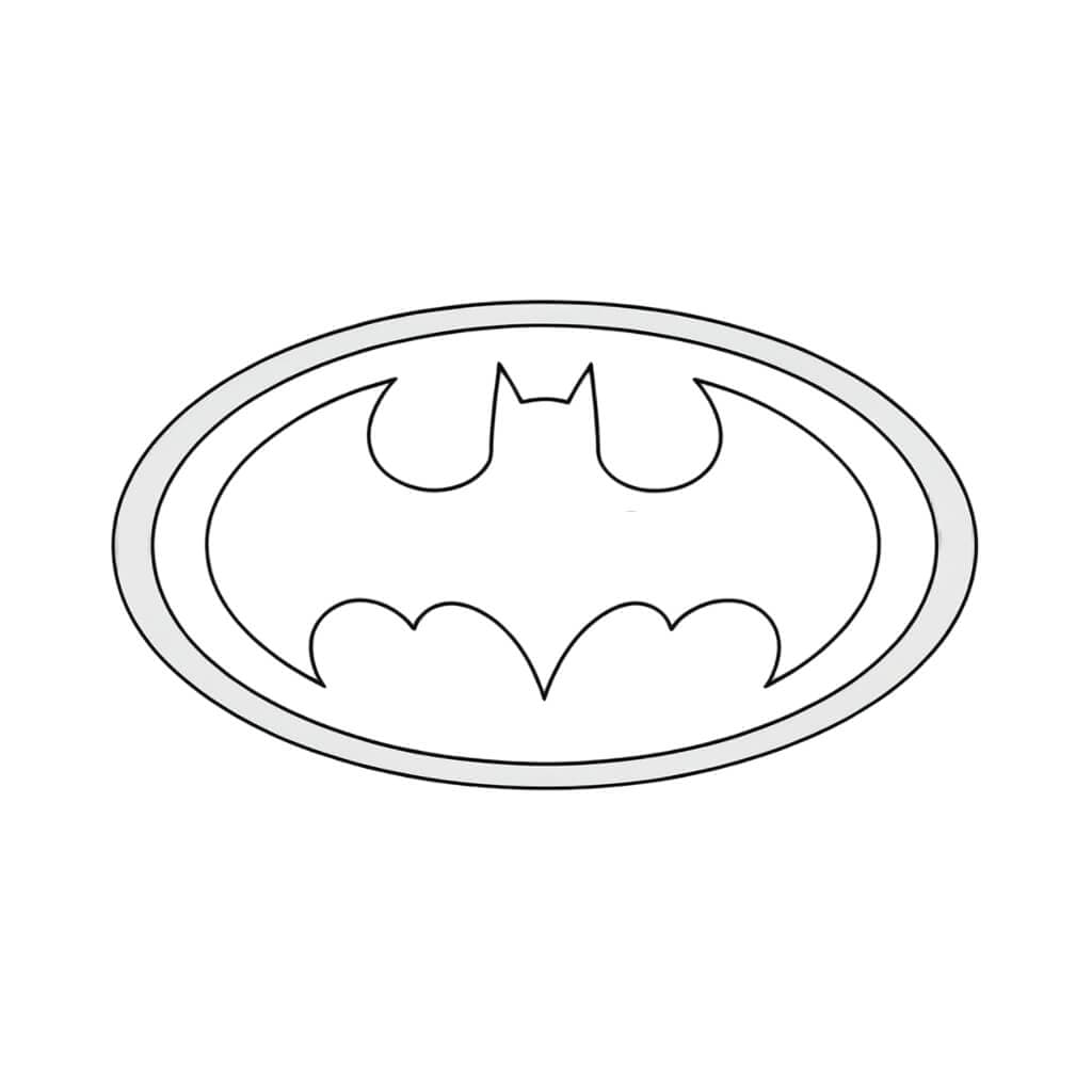 Batman Symbol Ausmalbild