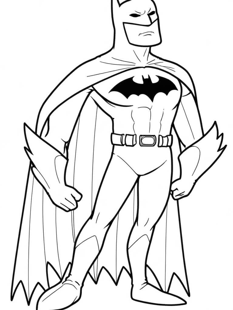 Batman Zeichnung Ausmalbild