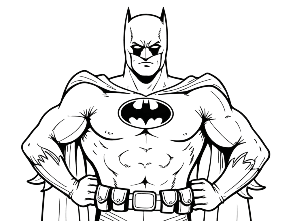 Starker Batman Ausmalbild
