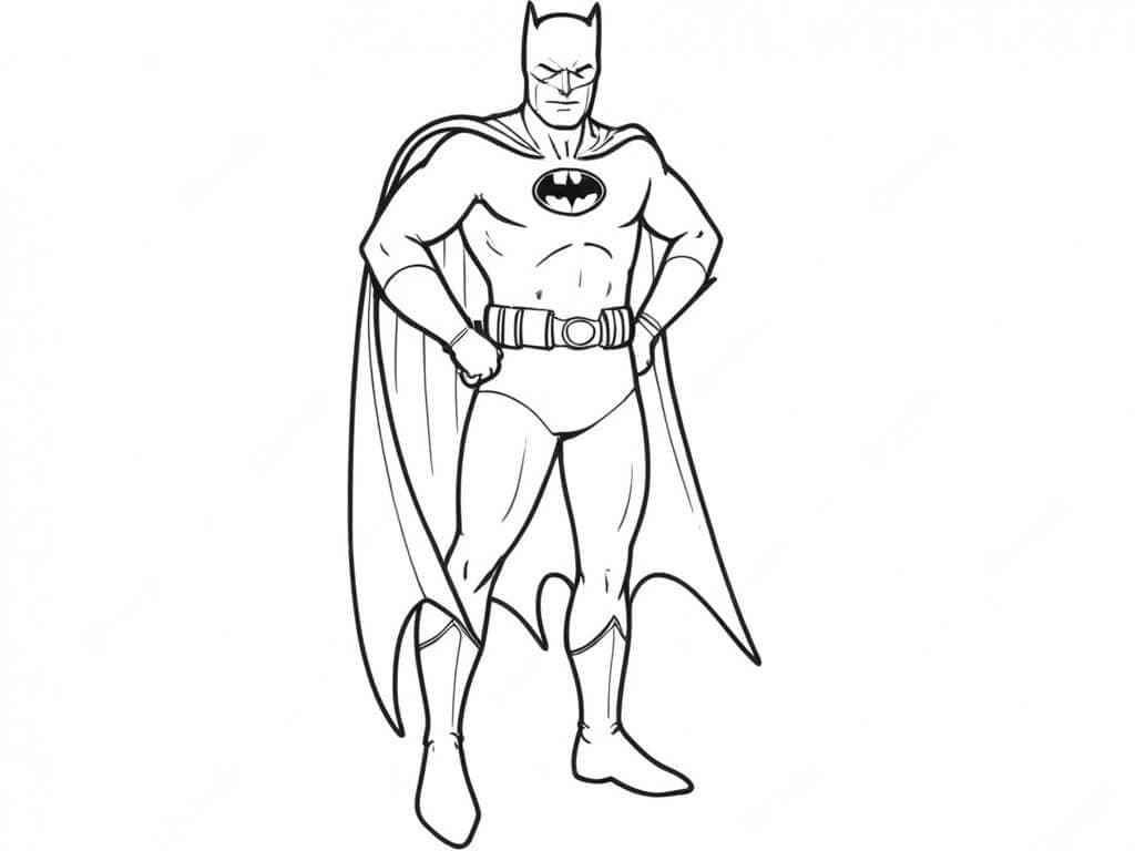 Superheld Batman Ausmalbild