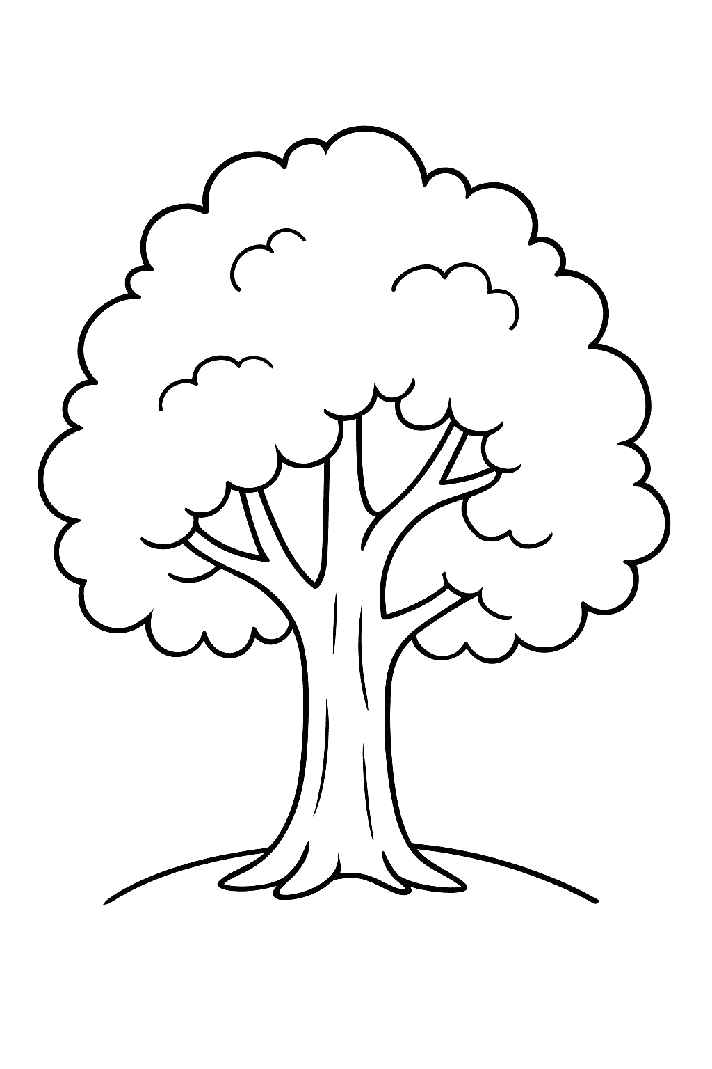 Kleiner Baum Ausmalbild