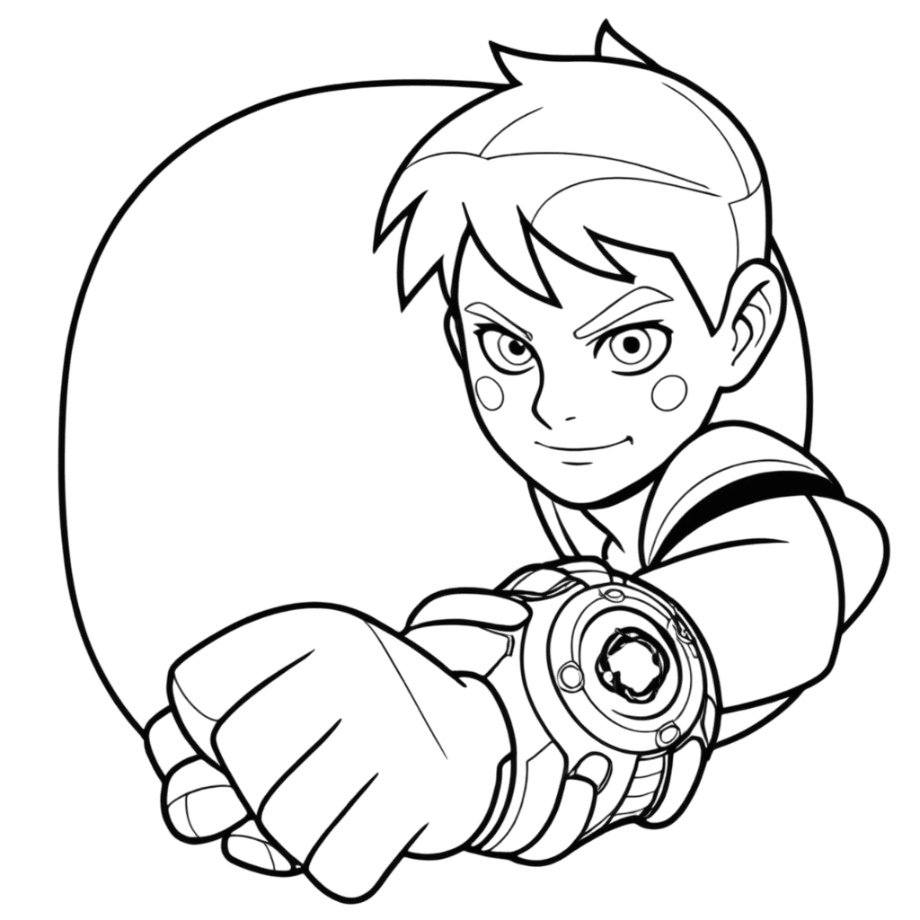 Ben 10 Omnitrix Ausmalbild