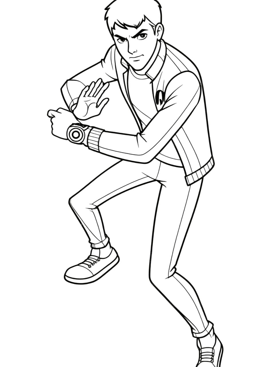 Erwachsener Ben 10 Ausmalbild