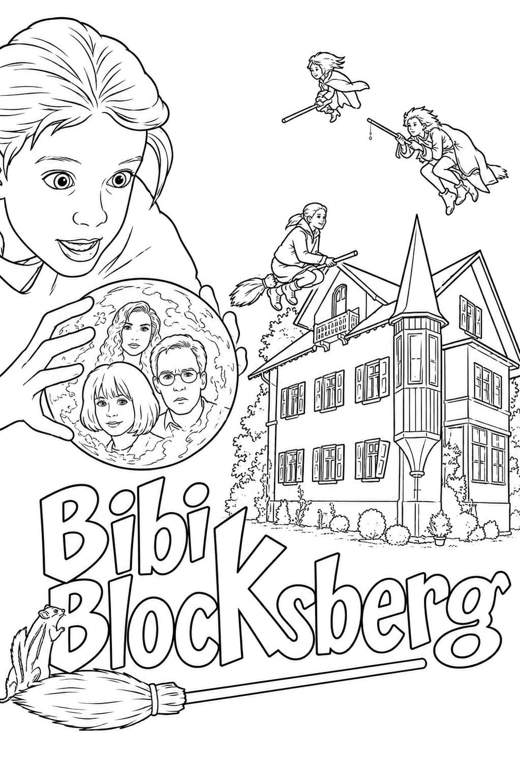 Bibi Blocksberg Film Ausmalbild