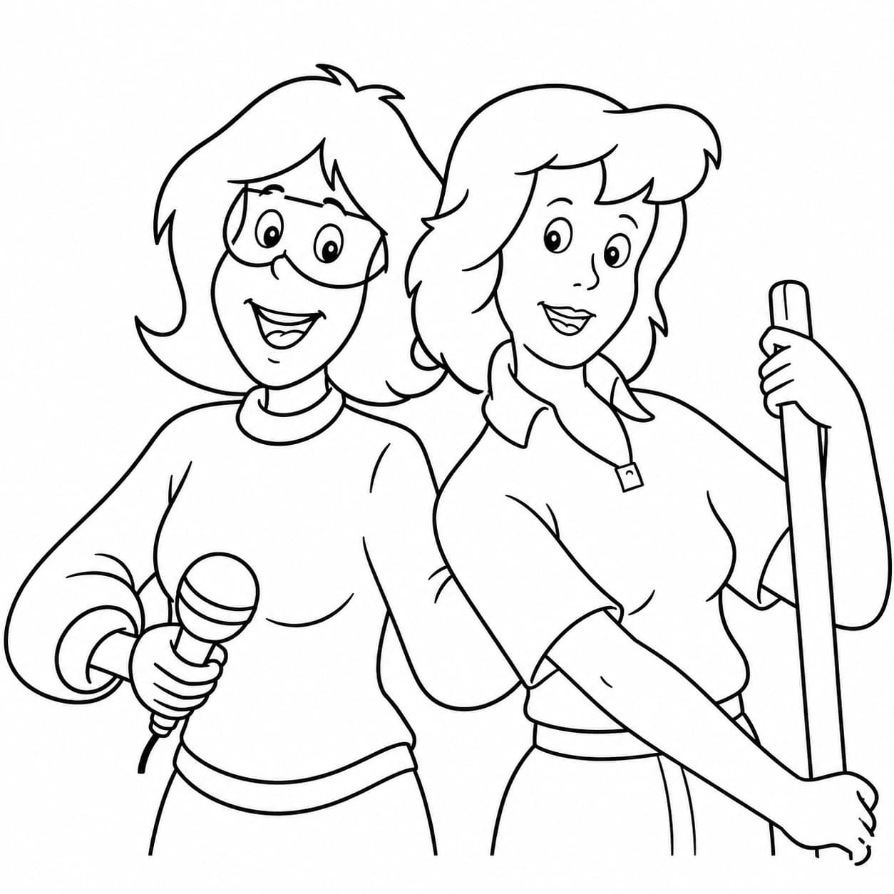 Karla und Marita Ausmalbild