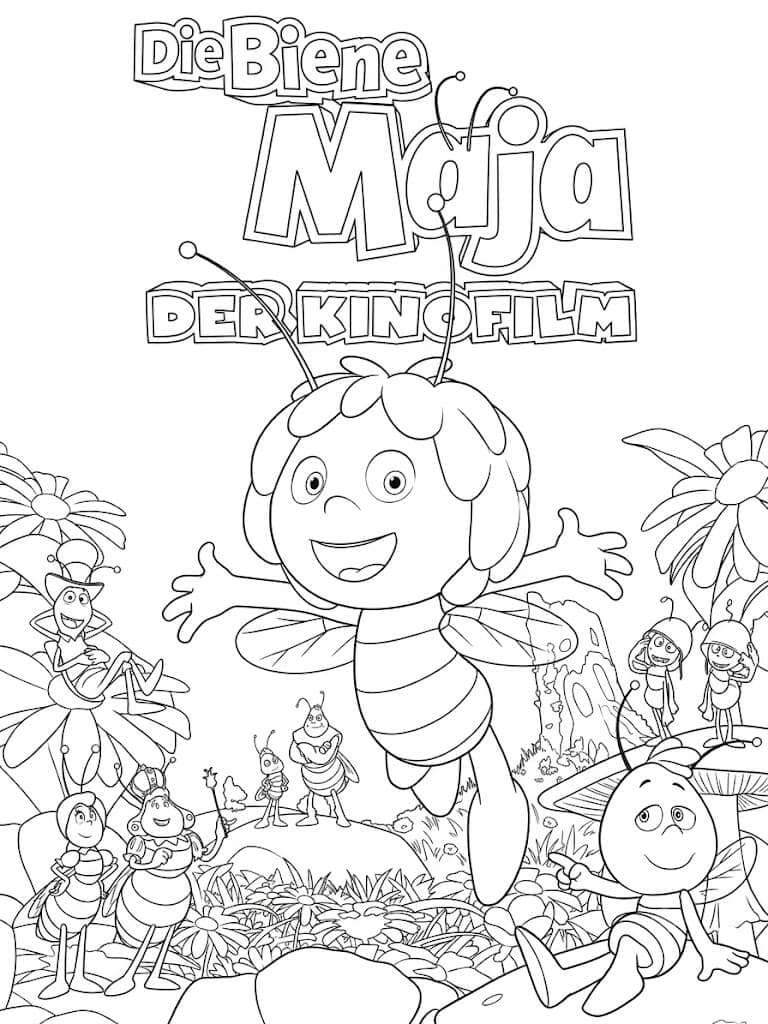 Biene Maja Film Ausmalbild