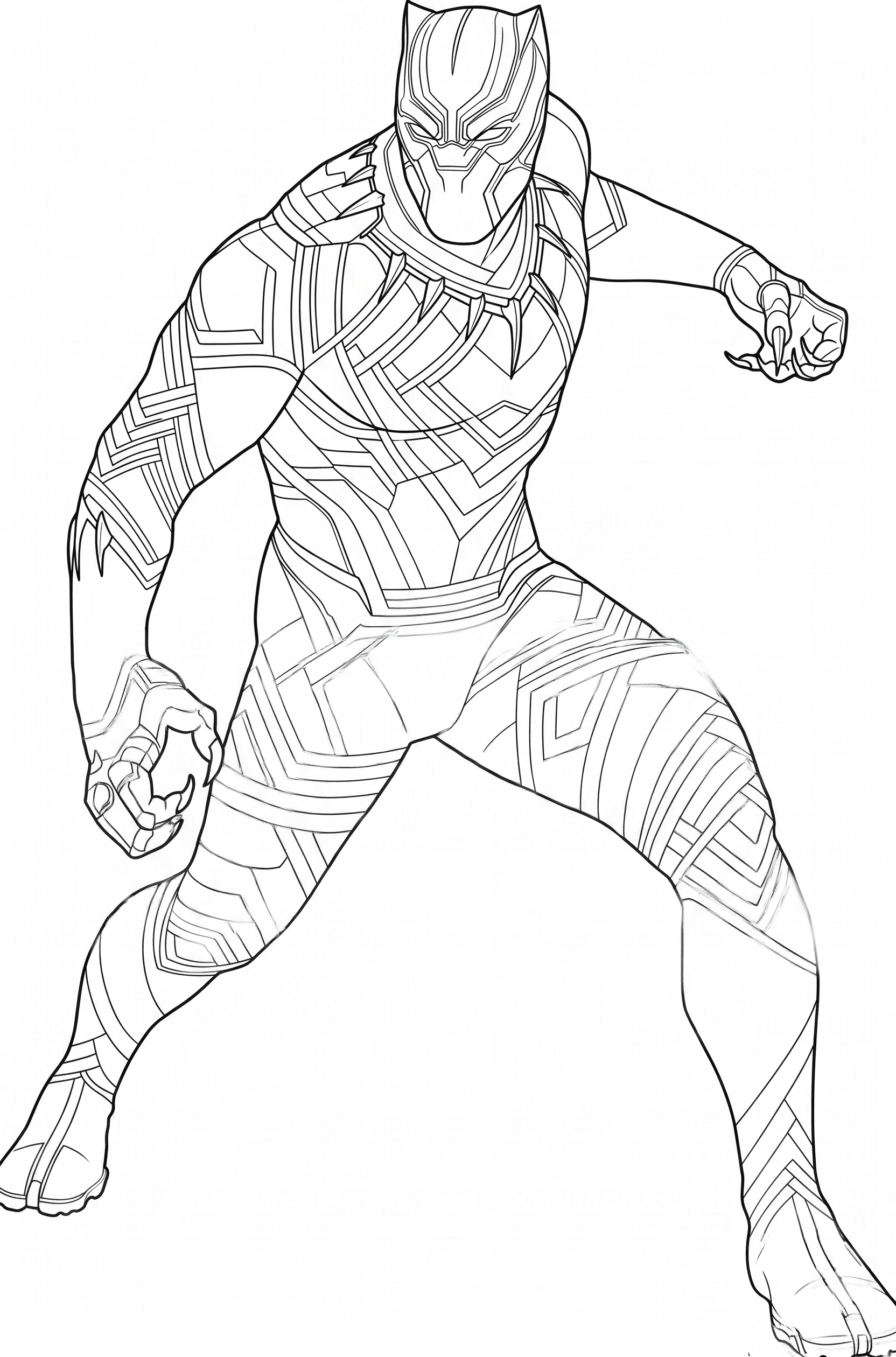Black Panther Ausmalbild