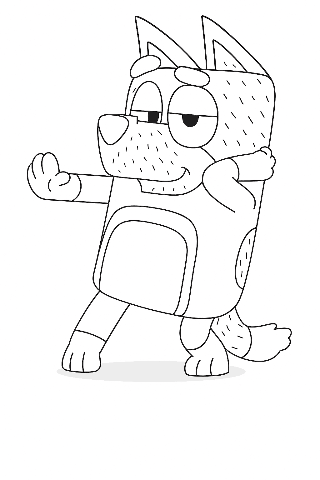 Bandit Bluey Ausmalbild