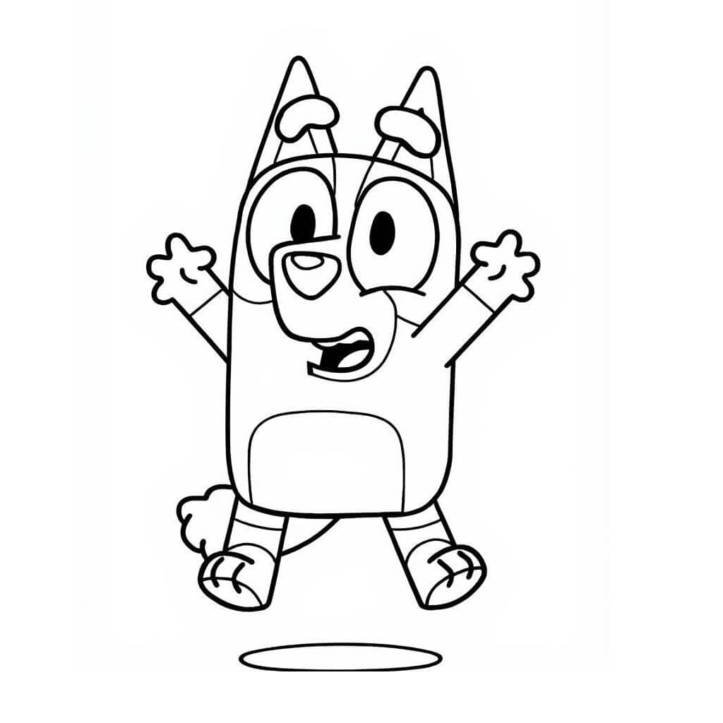 Bingo Bluey Ausmalbild