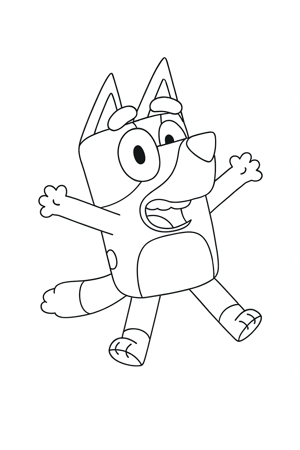 Bluey Ausmalbild