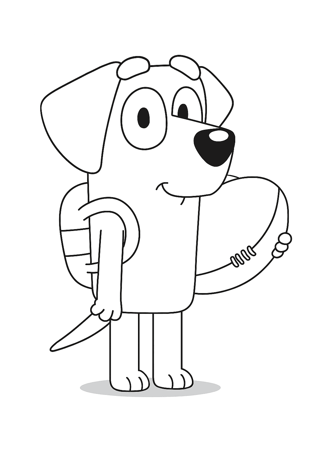 Lucky aus Bluey Ausmalbild