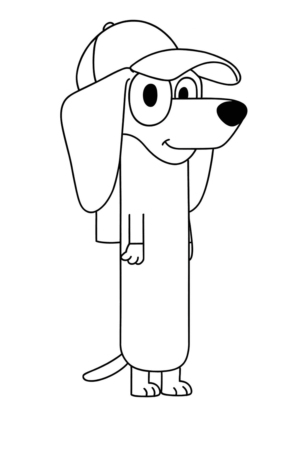 Snickers aus Bluey Ausmalbild