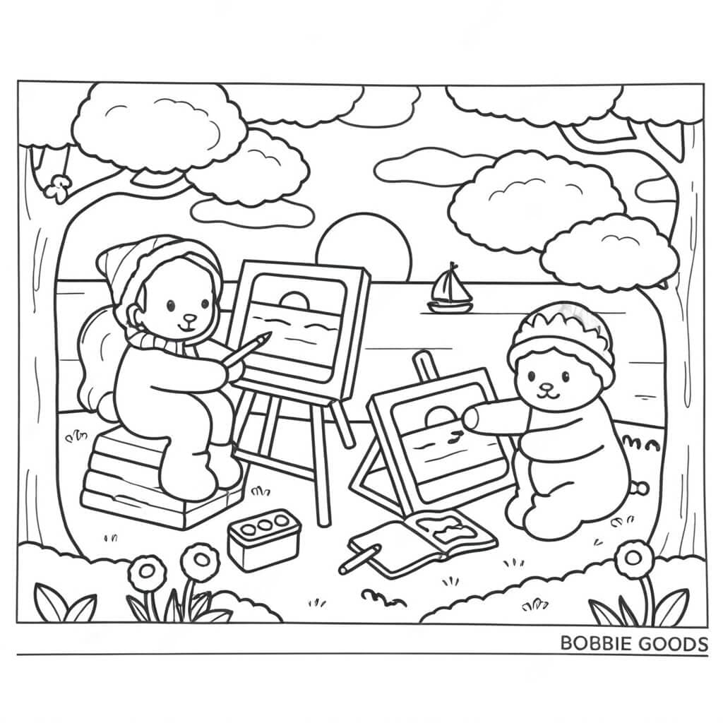 Bobbie Goods beim Malen Ausmalbild