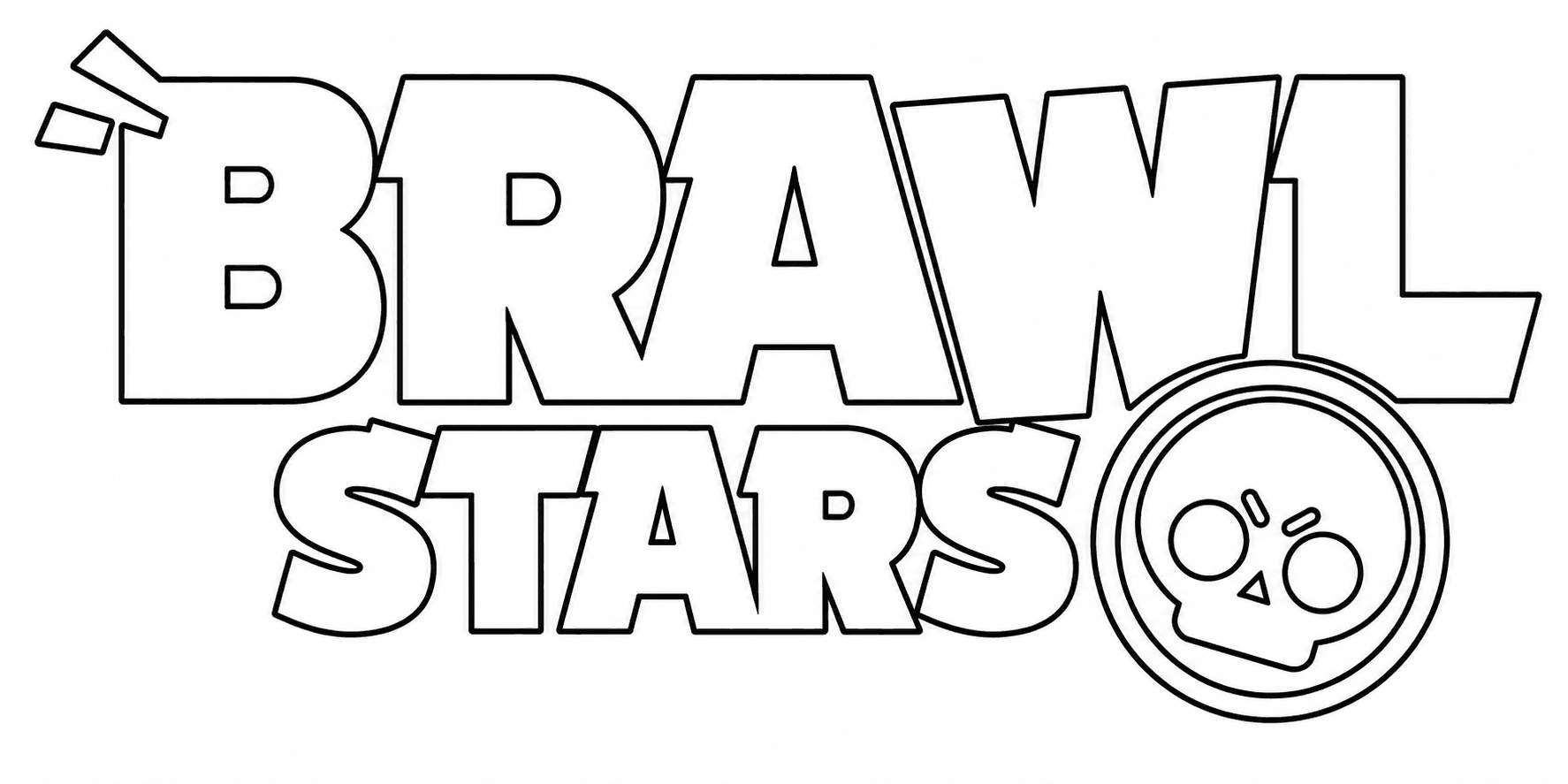 Brawl Stars Logo Ausmalbild