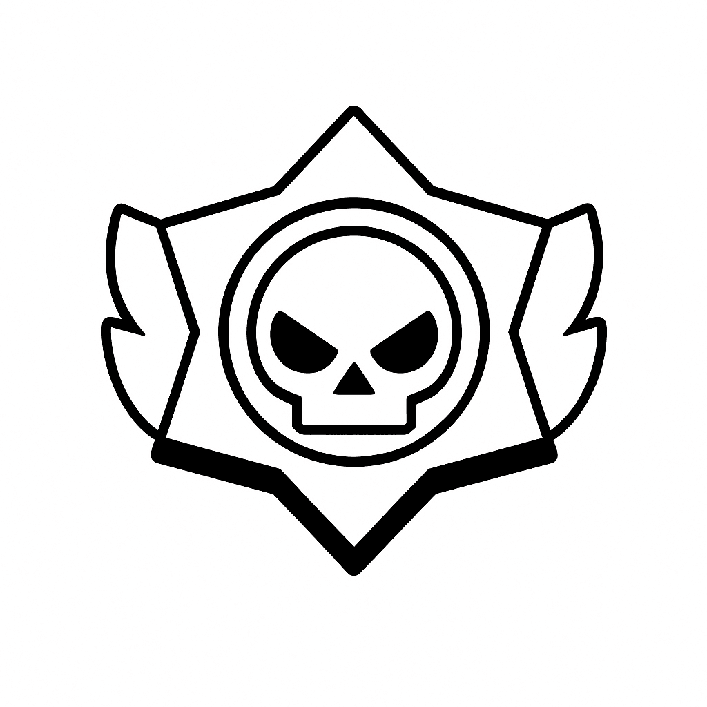 Brawl Stars Symbol Ausmalbild