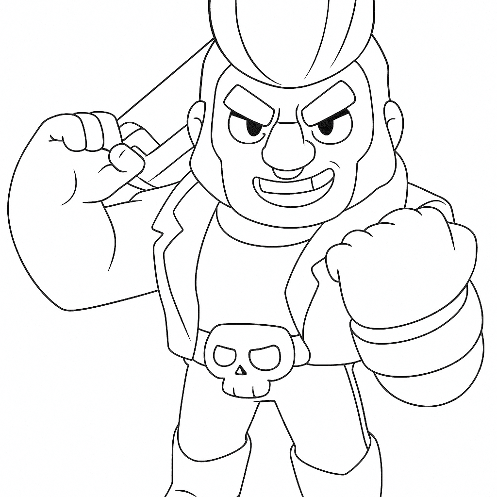 Bull Brawl Stars Ausmalbild