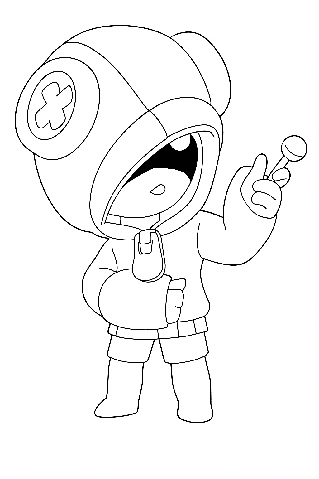 Leon Brawl Stars Ausmalbild