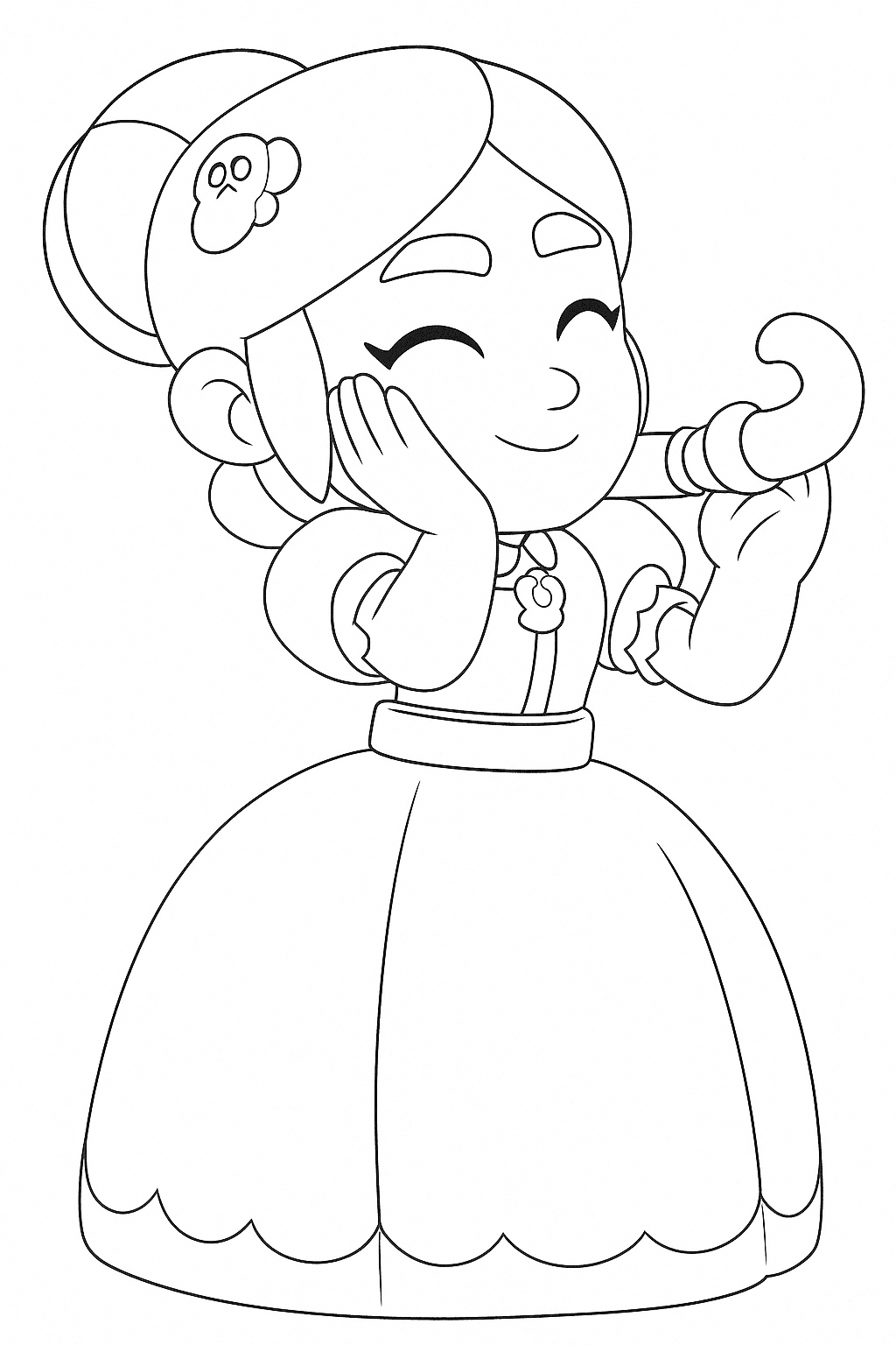 Piper Brawl Stars Ausmalbild